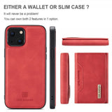 Dg.Ming iPhone 15 Skal M2 Series Löstagbar Korthållare Röd