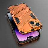 iPhone 15 Skal med Stativ Orange