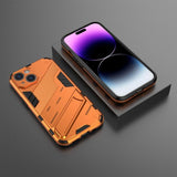 iPhone 15 Skal med Stativ Orange
