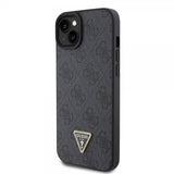 Guess iPhone 15 Skal Metal Logo Strass Crossbody Strap Svart