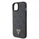 Guess iPhone 15 Skal Metal Logo Strass Crossbody Strap Svart