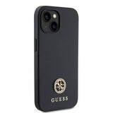 Guess iPhone 15 Skal Metal Logo Strass Svart