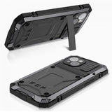 R-JUST iPhone 15 Skal Metall Stöttåligt Svart