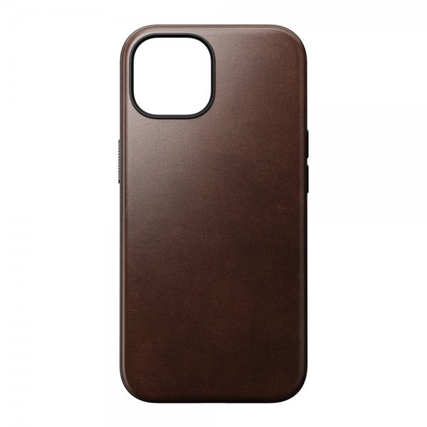Nomad iPhone 15 Skal Modern Leather Case Horween Rustic Brown