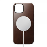 Nomad iPhone 15 Skal Modern Leather Case Horween Rustic Brown