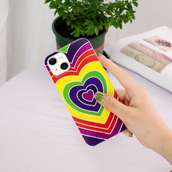 iPhone 15 Skal Motiv Hjärtmönster
