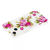 iPhone 15 Skal Motiv Rosor Vit