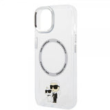 Karl Lagerfeld iPhone 15 Skal NFT Karl & Choupette Transparent