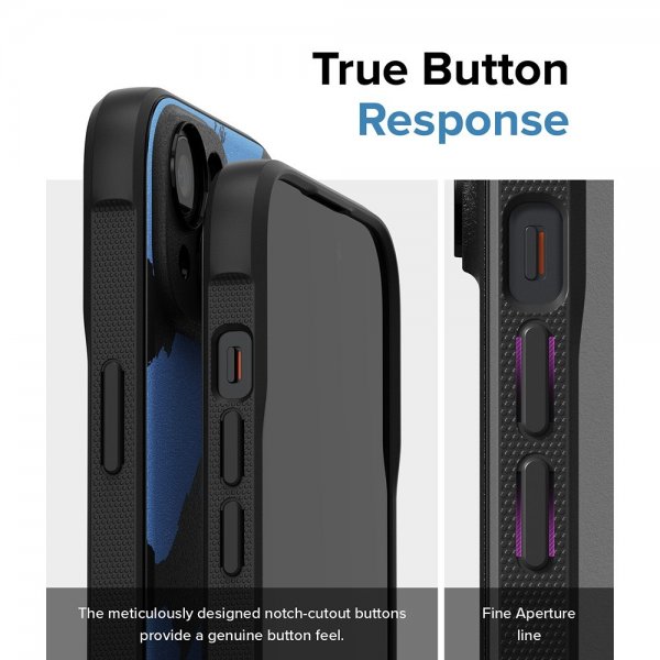 Ringke iPhone 15 Skal Onyx Design Blue Brush