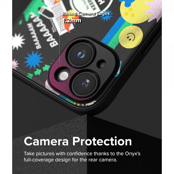 Ringke iPhone 15 Skal Onyx Design Sticker