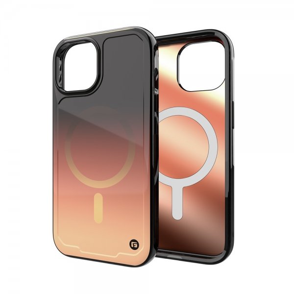 Clckr iPhone 15 Skal Onyx MagSafe Copper