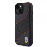 Ferrari iPhone 15 Skal Perforerad Svart