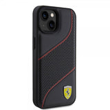 Ferrari iPhone 15 Skal Perforerad Svart
