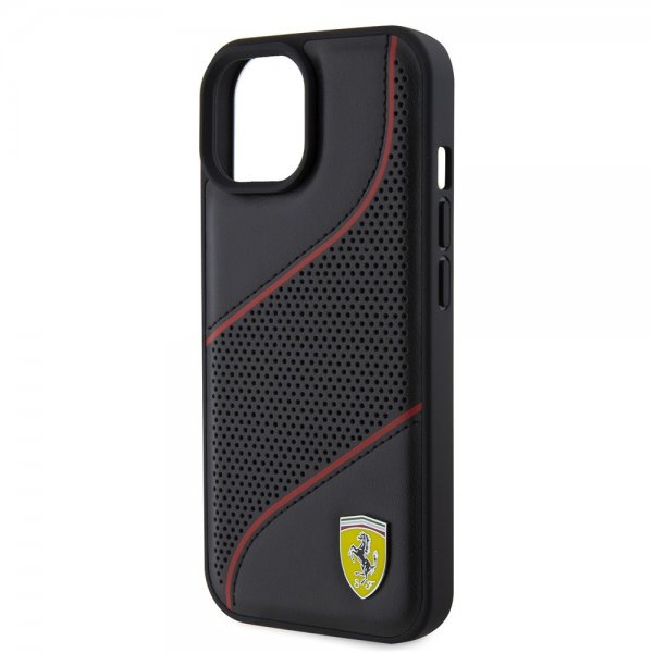 Ferrari iPhone 15 Skal Perforerad Svart