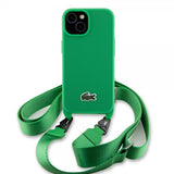 Lacoste iPhone 15 Skal Petit Pique Logo Strap Grön