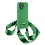 Lacoste iPhone 15 Skal Petit Pique Logo Strap Grön