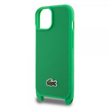 Lacoste iPhone 15 Skal Petit Pique Logo Strap Grön