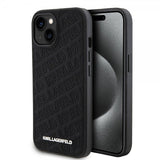 Karl Lagerfeld iPhone 15 Skal Quilted K Pattern Svart