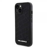 Karl Lagerfeld iPhone 15 Skal Quilted K Pattern Svart
