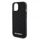 Karl Lagerfeld iPhone 15 Skal Quilted K Pattern Svart