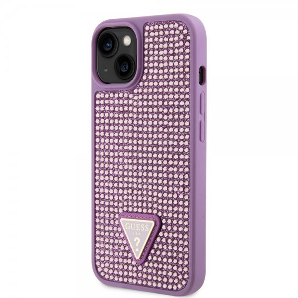 Guess iPhone 15 Skal Rhinestone Lila