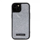 Karl Lagerfeld iPhone 15 Skal Rhinestone Silver