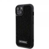 Karl Lagerfeld iPhone 15 Skal Rhinestone Svart