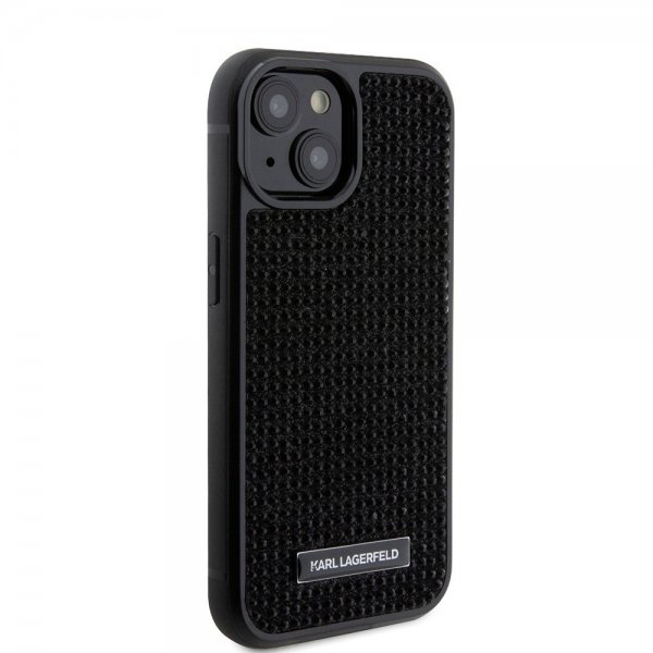 Karl Lagerfeld iPhone 15 Skal Rhinestone Svart