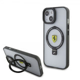 Ferrari iPhone 15 Skal Ring Stand MagSafe Svart