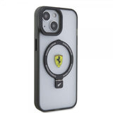 Ferrari iPhone 15 Skal Ring Stand MagSafe Svart