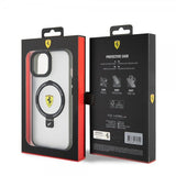 Ferrari iPhone 15 Skal Ring Stand MagSafe Svart
