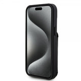 Karl Lagerfeld iPhone 15 Skal Saffiano Card Slots & Stand Svart