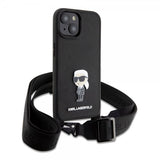 Karl Lagerfeld iPhone 15 Skal Saffiano Crossbody Svart