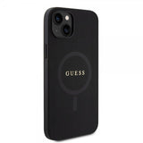 Guess iPhone 15 Skal Saffiano MagSafe Svart