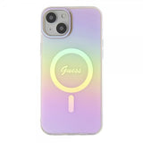 Guess iPhone 15 Skal Script MagSafe Rosa