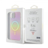 Guess iPhone 15 Skal Script MagSafe Rosa