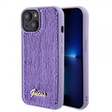 Guess iPhone 15 Skal Sequin Lila