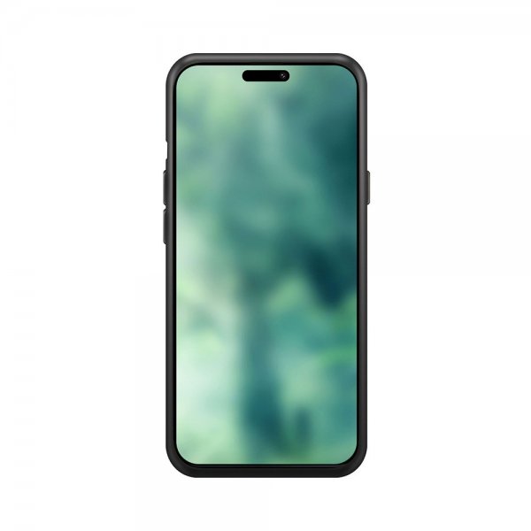 Xqisit iPhone 15 Skal Silicone Case MagSafe Svart