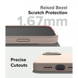 Ringke iPhone 15 Skal Silicone Magnetic Pink Sand