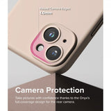 Ringke iPhone 15 Skal Silicone Magnetic Pink Sand