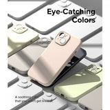 Ringke iPhone 15 Skal Silicone Magnetic Pink Sand