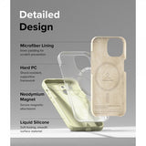 Ringke iPhone 15 Skal Silicone Magnetic Sunny Lime