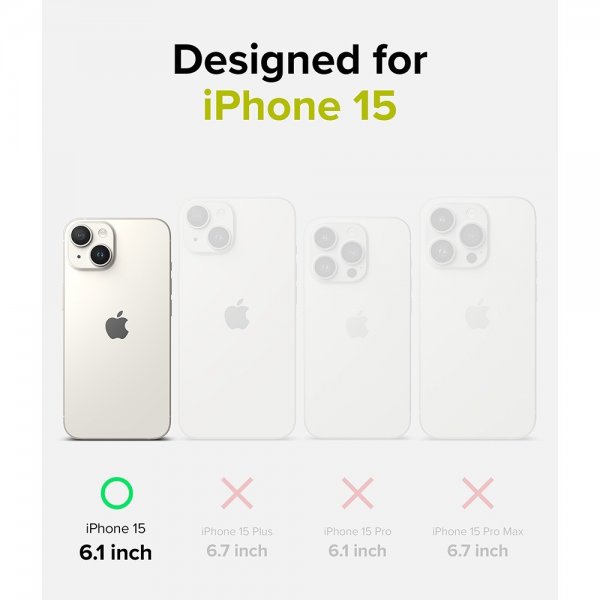 Ringke iPhone 15 Skal Silicone Magnetic Sunny Lime