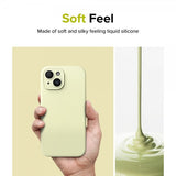 Ringke iPhone 15 Skal Silicone Magnetic Sunny Lime