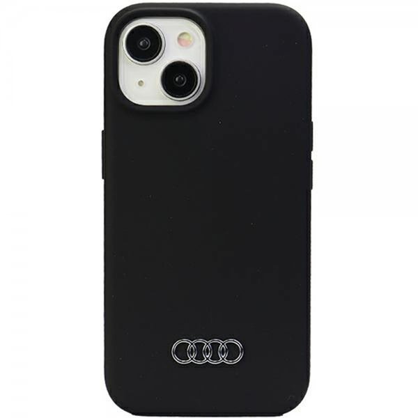 Audi iPhone 15 Skal Silicone Svart