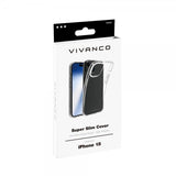 Vivanco iPhone 15 Skal Slim TPU Transparent