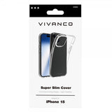 Vivanco iPhone 15 Skal Slim TPU Transparent