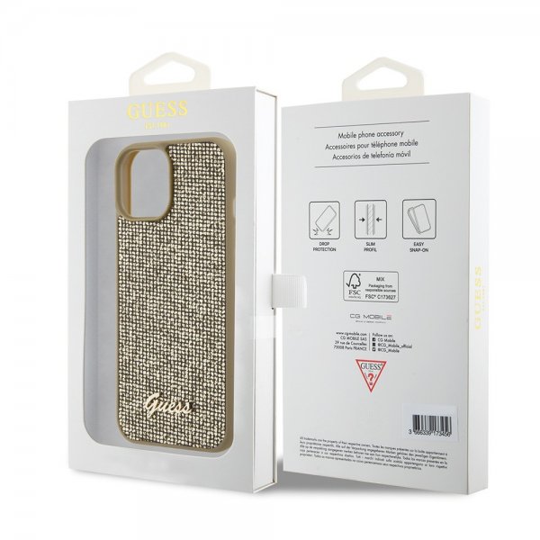 Guess iPhone 15 Skal Square Mirror Guld