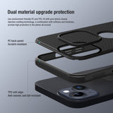 Nillkin iPhone 15 Skal Super Frosted Shield Pro Logo Hole Blå