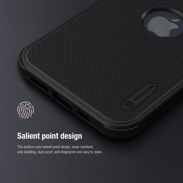 Nillkin iPhone 15 Skal Super Frosted Shield Pro Logo Hole Blå